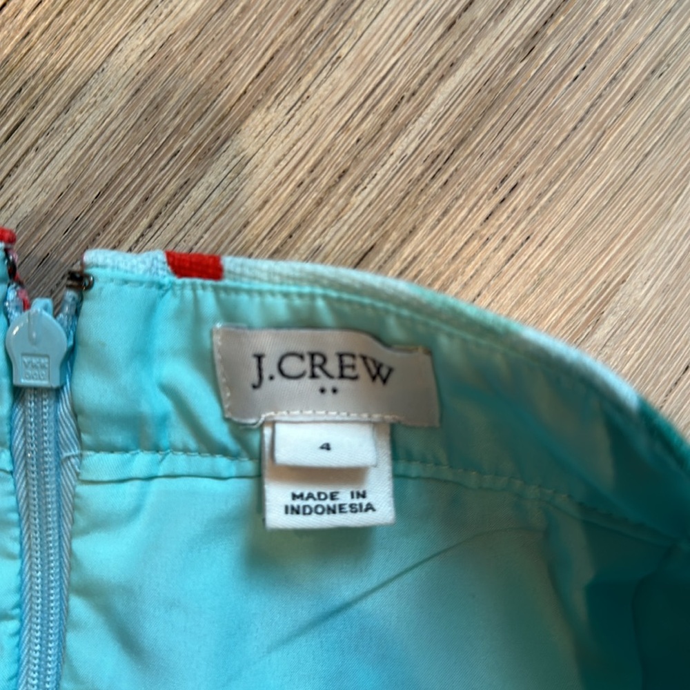 J Crew Floral Cotton Pencil Skirt - Picture 3 of 4